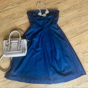 White House Black Market Denim A line Dress